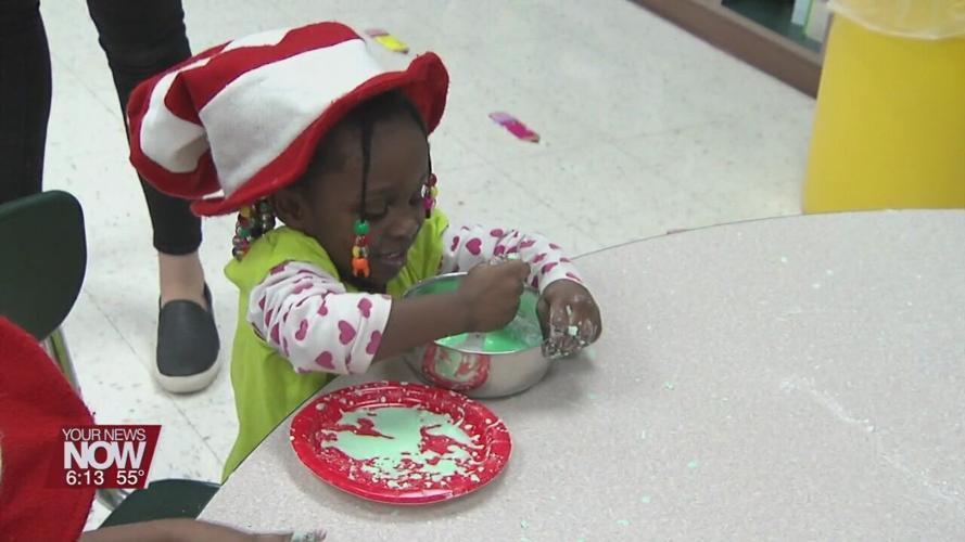 Unity Elementary students celebrate the birthday of Dr. Seuss