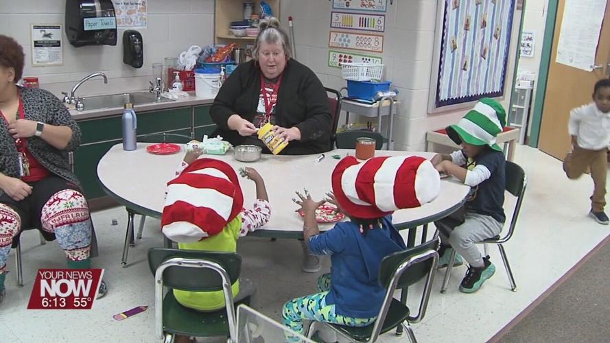 Unity Elementary students celebrate the birthday of Dr. Seuss