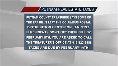 Putnam County Treasurer provides update on real estate tax bills