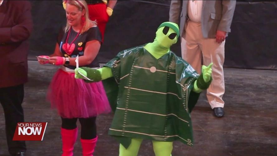 Cast members at the St. Marys Grand Opera House get ready for "The Ditchmen: The Play, The Sequel"