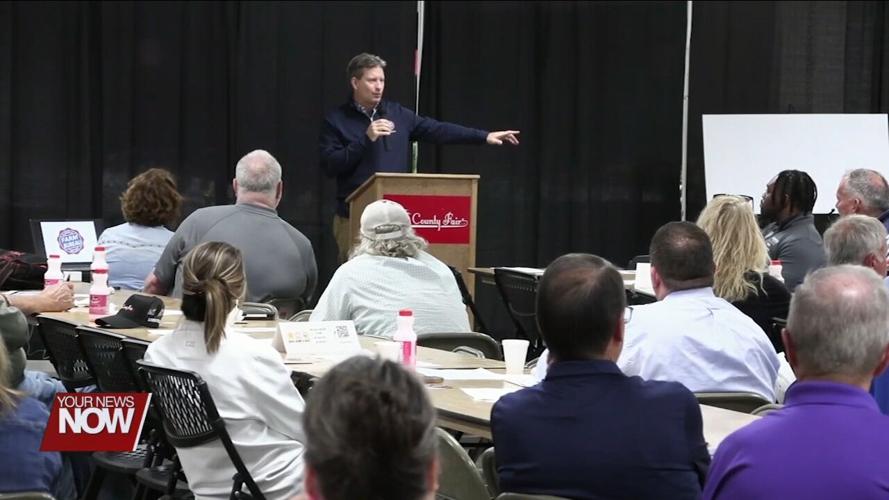 Allen County business leaders talk farm economics at Wake, Rattle, and Roll meeting