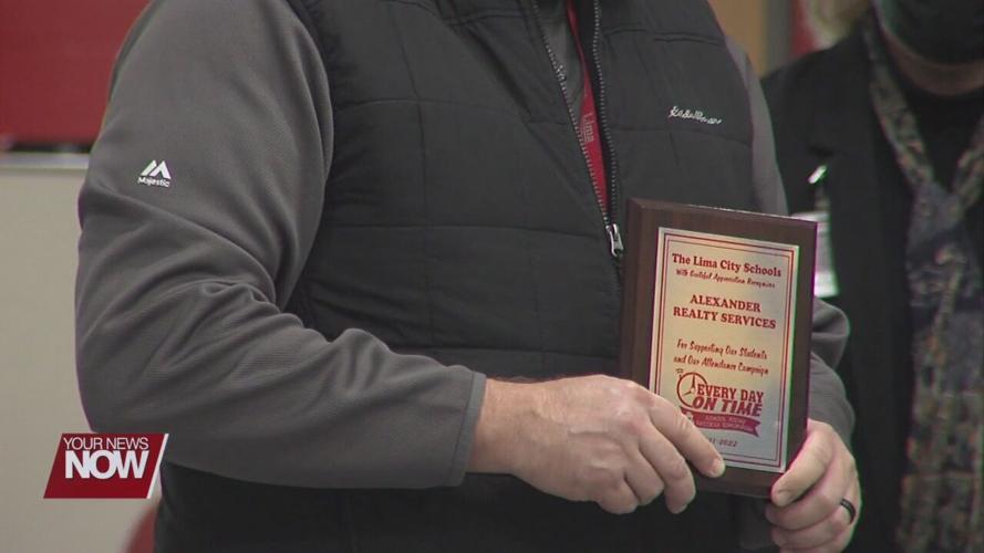 Lima City School Board recognized attendance campaign partners