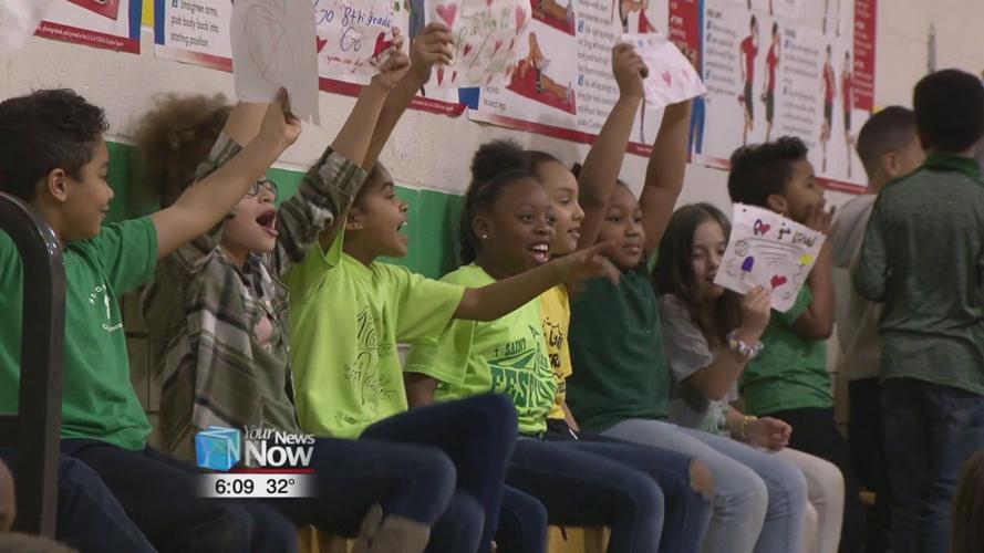 St. Gerard 8th graders face off against teachers in celebration of Catholic School's Week