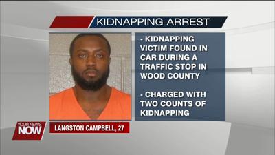 Kidnap victim rescued during a traffic stop in Wood County on Wednesday