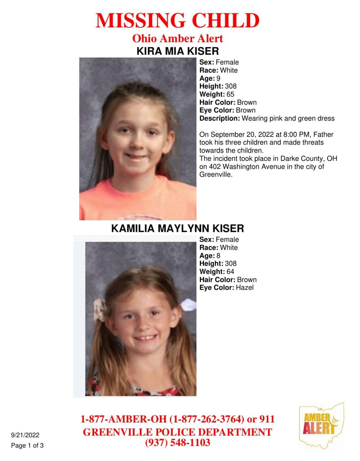 Greenville Police Department issues Amber Alert Law