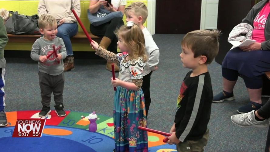 Children enjoy Thanksgiving themed story time at the Lima Public Library
