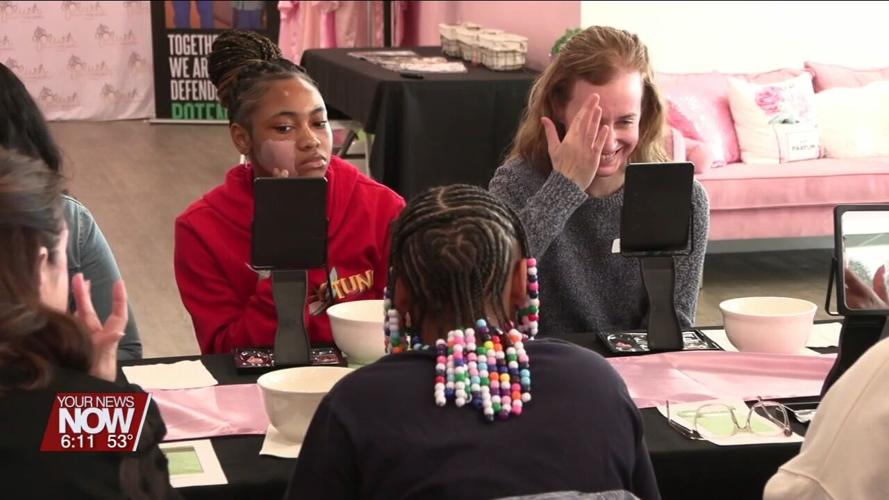 Plush and Glow spa experience educates participants about self care and Big Brothers Big Sisters