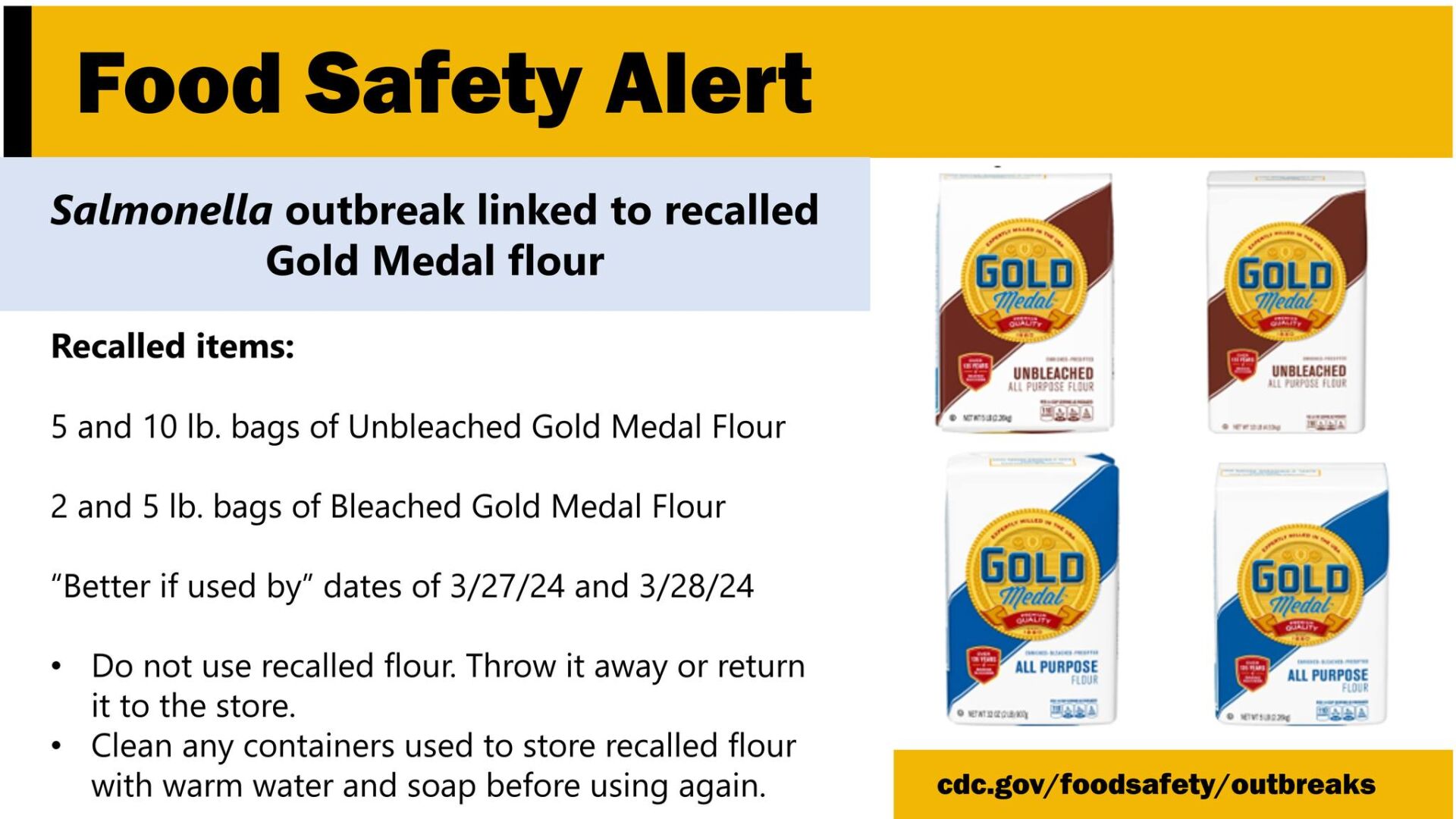 Recall gold 2025 medal flour 2023