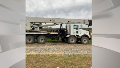Franklin County law enforcement investigating stolen crane from construction site