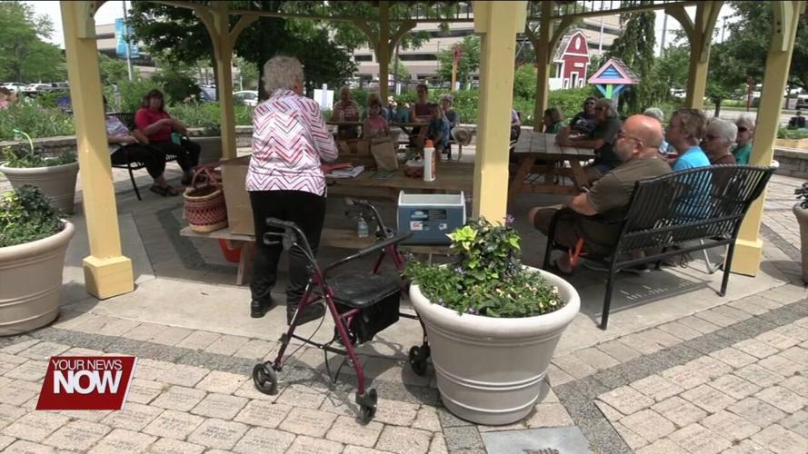 Garden enthusiasts congregate at The Children's Garden for the first of many Brown Bag Series