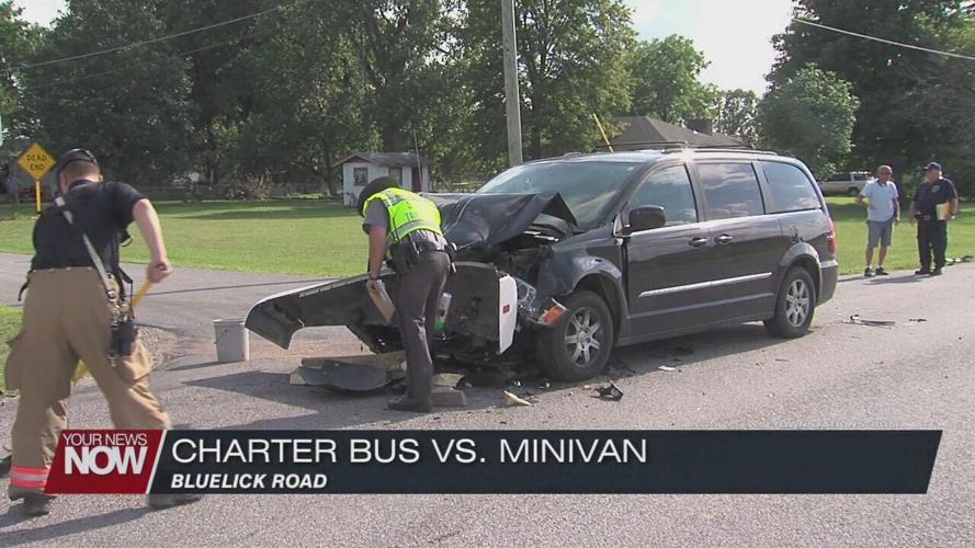 Charter bus involved in three vehicle crash in Bath Township