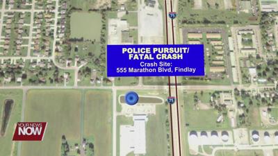 A Lucas County man was found dead in a Findlay retention pond following a Sunday chase