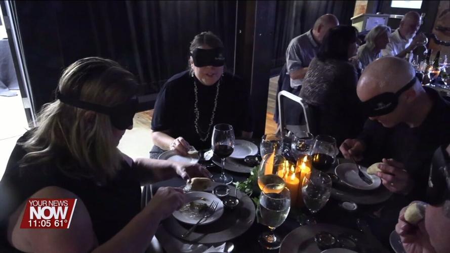 Low Vision Coalition of Allen County holds their first "Dinner in the Dark"