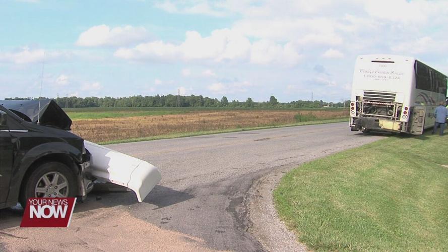 Charter bus involved in three vehicle crash in Bath Township
