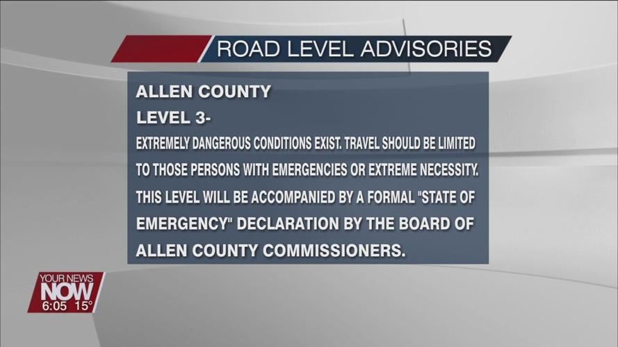 Understanding road level advisories