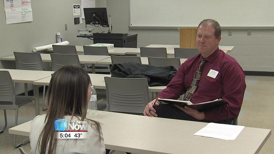 School administrators perform mock interviews at OSU Lima 2.jpg