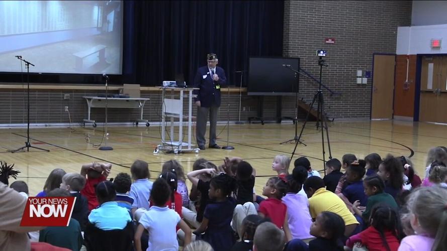 Heritage Elementary honors veterans and learn about "Hall of Valor"