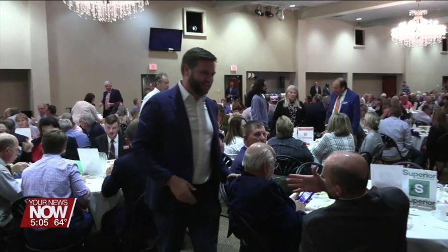 Inflation on the mind of U.S. Senate candidate JD Vance as he makes a campaign stop in Lima