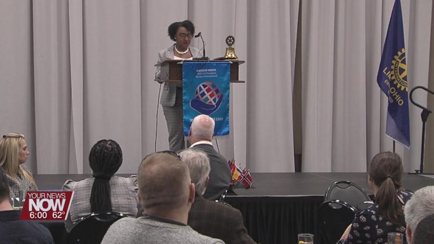 It was her first "State of the City" as Mayor Sharetta Smith addresses the Lima Rotary Club on Monday