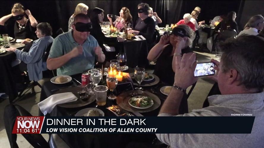 Low Vision Coalition of Allen County holds their first "Dinner in the Dark"