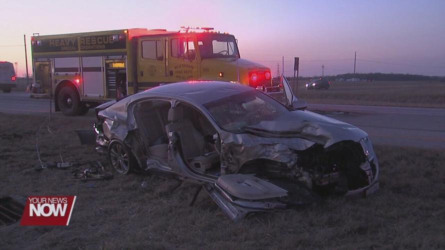 Two hospitalized following crash in Allen County