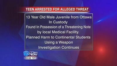 Ottawa teen arrested after allegedly making threats towards other students