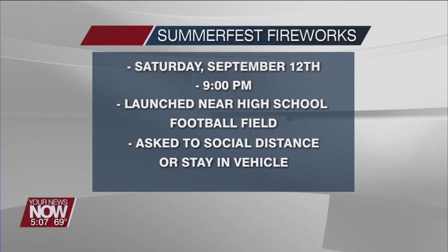 Postponed Spencerville Summerfest fireworks display moved to this