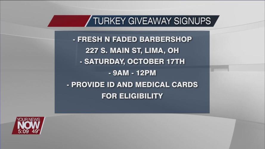 Lima Annual Turkey Giveaway signups this Saturday