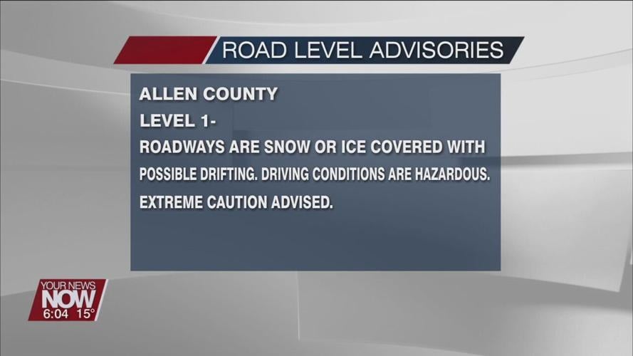 Understanding road level advisories