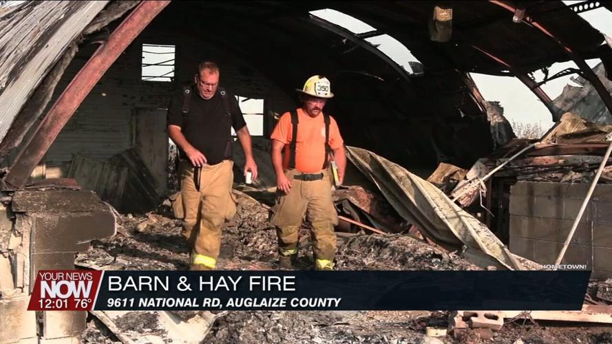 Crews battle barn fire early Friday morning in Auglaize County