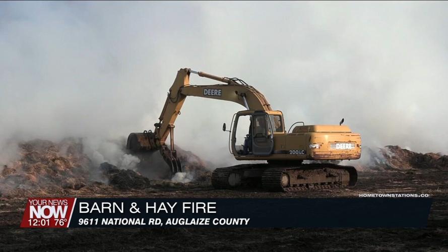 Crews battle barn fire early Friday morning in Auglaize County