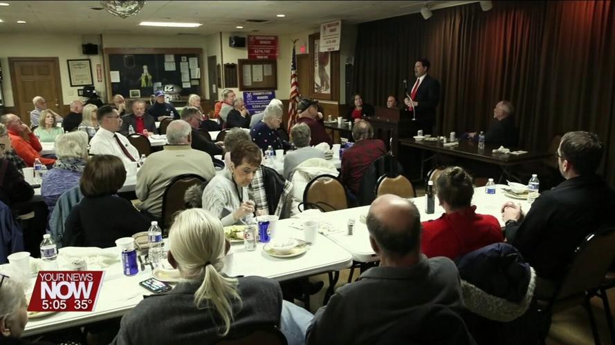 Senator McColley speaks on Ohio's potential energy problem at Allen County Republican Luncheon