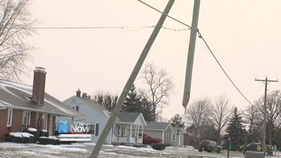 Vehicle hits telephone pole off Spencerville Road