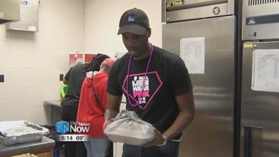 "Real Men Wear Pink" chicken dinner