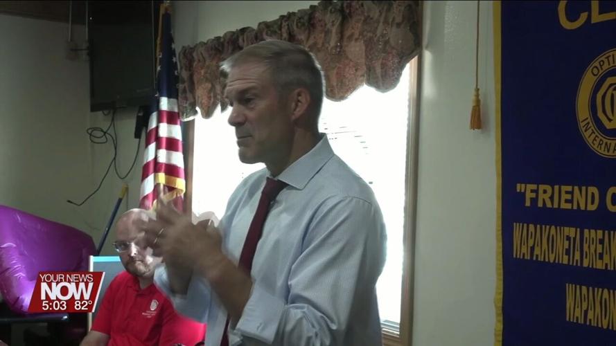 Congressman Jim Jordan speaks to Wapakoneta Breakfast Optimist Club