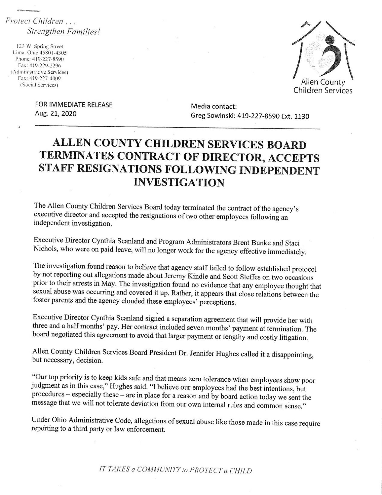 Allen County Children Services board fires executive director.pdf