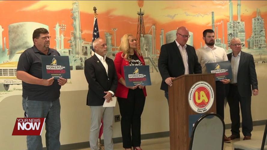 Area labor leaders show their support as Workers for Sherrod tour comes to Lima