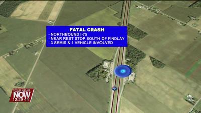 Findlay Post investigating fatal crash on Interstate 75 involving multiple commercial vehicles and a car