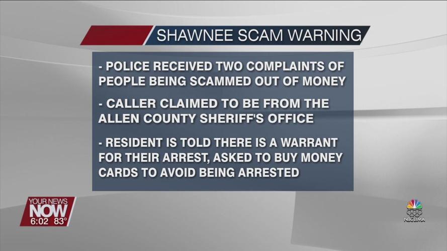 Shawnee Township Police Department receive complaints of phone scam