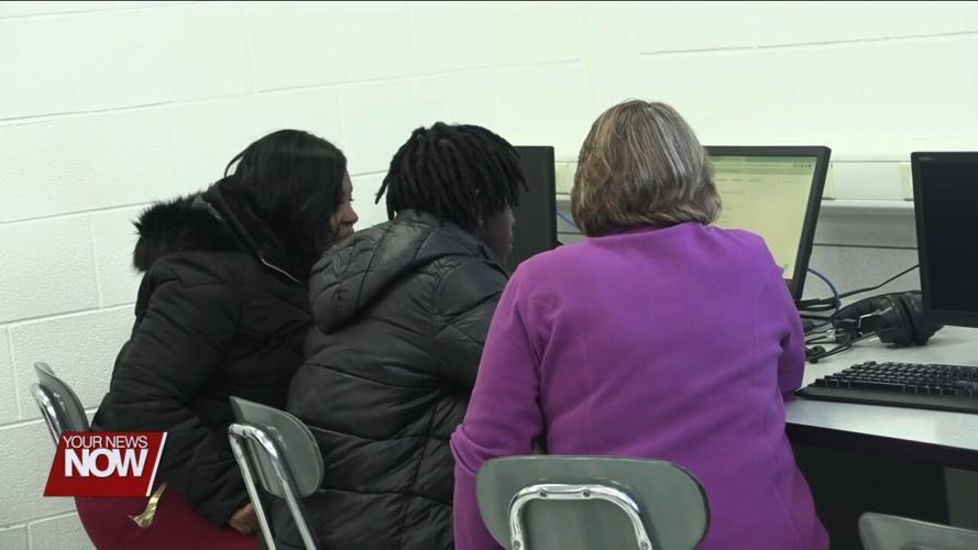 Lima City Schools Seniors get help filling out their FAFSA forms