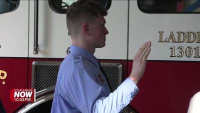 Bath Township Fire swears in new recruits, promotes platoon chief