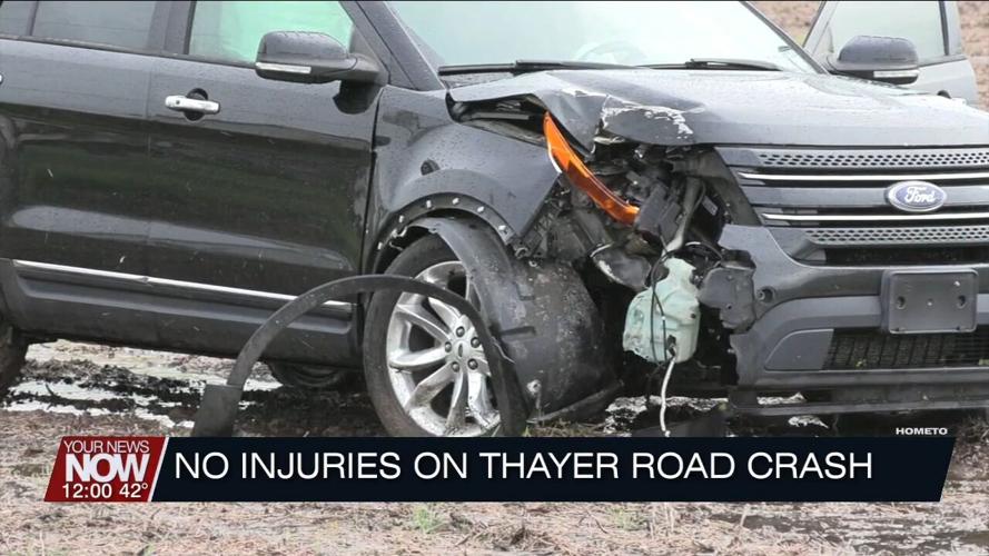 No injuries reported in singlevehicle crash on Thayer Road News