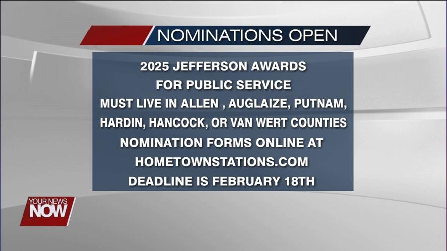 Nominations are now being sought for 2025 Jefferson Awards