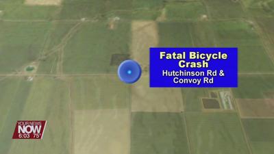 Bicyclist in Van Wert County was struck and killed Friday night