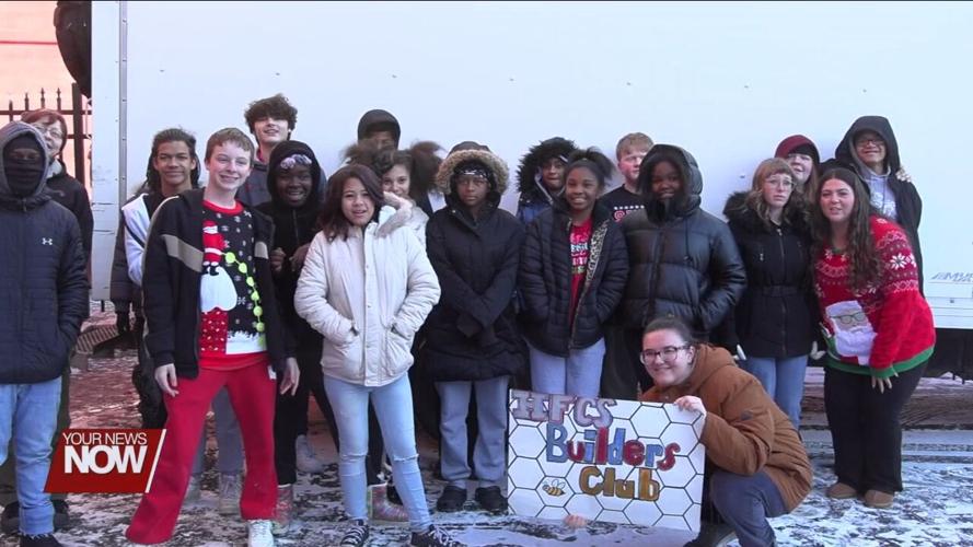 Heir Force Community School Food Drive collects over 5,000 canned goods for donation