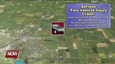 Van Wert Police cruiser involved in two-vehicle serious injury crash on US 30