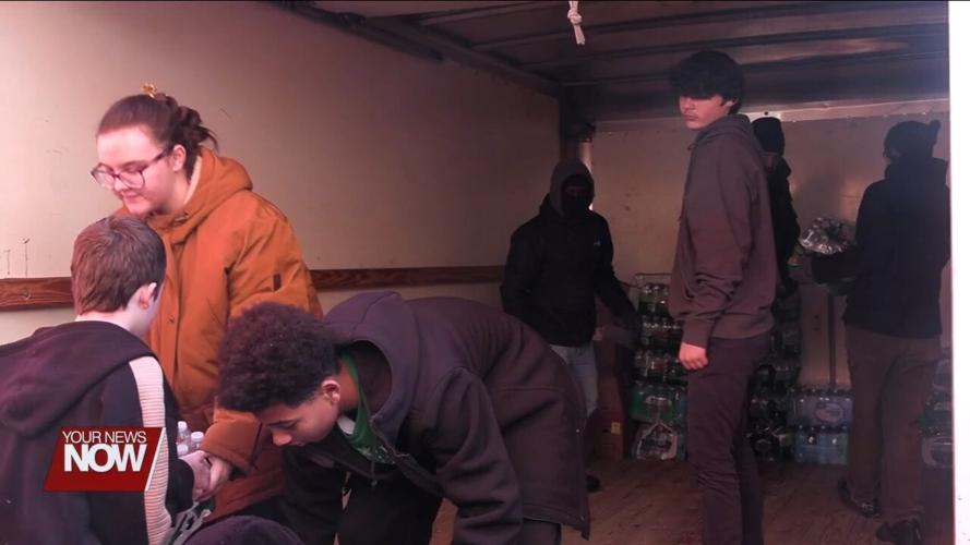 Heir Force Community School Food Drive collects over 5,000 canned goods for donation