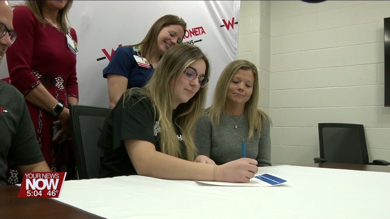 Wapakoneta senior signs letter of intent to secure a career at Mercy Health-St picture