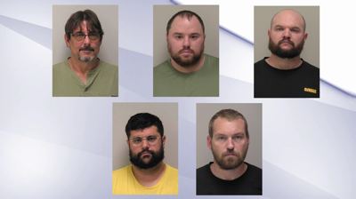 Five arrested in Hancock County METRICH Drug Task Force drug operation