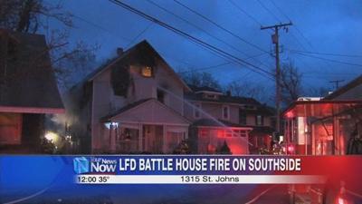 Lima Fire Department battles fire on St. Johns Avenue